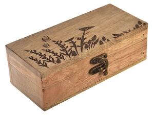 InDecor Box z mangového dreva Lúka, 18 x 8 x 6 cm, S