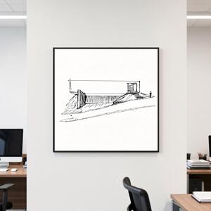 Biela magnetická popisná tabuľa PREMIUM v hliníkovom čiernom ráme 60x40 cm