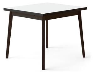 Čierno-biely rozkladací jedálenský stôl v dubovom dekore Hammel Single, 90 x 90 cm