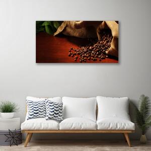 Obraz Canvas Káva zrnká kuchyňa 100x50 cm