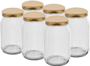 Zavárací pohár s viečkom 900ml TWIST 6ks