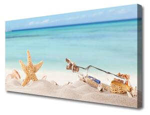 Obraz Canvas Hviezdice mušle pláž 125x50 cm