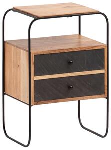 NOČNÝ STOLÍK, akácia, hnedá, 40/60/30 cm MID.YOU - Nočné stolíky, Online Only