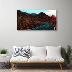 Obraz Canvas Cesta hory púšť 100x50 cm