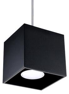 Závesné svietidlo Quad 1, 1x čierne kovové tienidlo