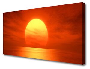 Obraz Canvas Západ slnka more 125x50 cm