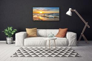 Obraz Canvas More západ slnka pláž 100x50 cm