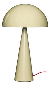 HÜBSCH stolová lampa Mush, piesková, kov, výška 50 cm, Krémová / jantárovo žltá, Spálňa, kov, Moderný