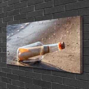 Obraz Canvas List fľaša pláž umenie 100x50 cm