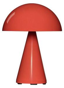 HÜBSCH stolová LED lampa Mush, svetločervená, výška 20 cm, Červená, kov, Moderný
