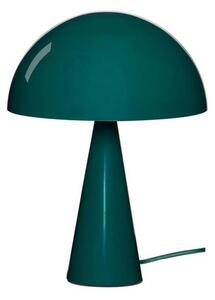 HÜBSCH stolová lampa Mush Mini, tmavozelená, výška 34 cm, Zelená, Spálňa, kov, Moderný