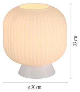 Schöner Wohnen 13573-16 - Stolná lampa NAMI 1xE27/25W/230V biela