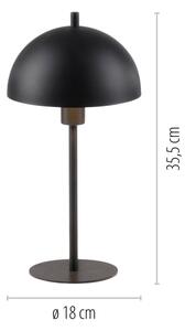 Schöner Wohnen 11726-18 - Stolná lampa ALI 1xE14/15W/230V čierna