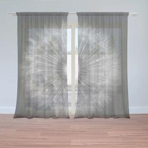 Sablio Záclony Čiernobiela púpava: 2ks 150x250cm