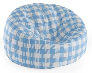 Sablio Sedací vak Cocoon Košeľový vzor - 75 x 45 x 35 cm