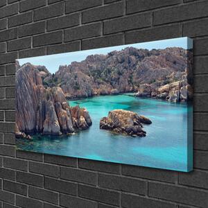 Obraz Canvas Záliv skaly more krajina 100x50 cm