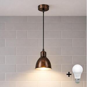Brilagi - LED luster na lanku RIDDY 1xE27/60W/230V medená/patina
