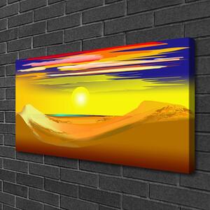 Obraz Canvas Púšť sĺnk umenie 100x50 cm