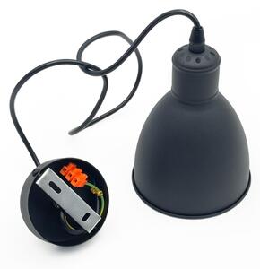 Brilagi - LED luster na lanku RIDDY 1xE27/60W/230V čierna