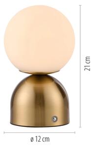 Schöner Wohnen 19218-12 - stolová stmievateľná LED lampa RUDI LED/1,2W/5V zlatá