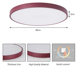 Brilagi - LED Stropné svietidlo POOL LED/100W/230V 3000/4000/6000K 80 cm bordové
