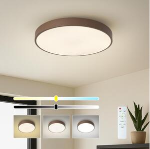Brilagi - LED stmievateľné stropné svietidlo POOL LED/48W/230V 3000-6000K 40 cm hnedá s diaľkovým ovládaním