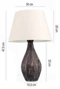 Stolná lampa RAMZES 1xE27/40W/230V biela/hnedá