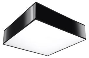 Stropné svietidlo Horus, 1x čierne plastové tienidlo, (biely plast), (35 cm)
