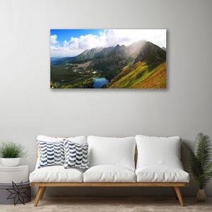Obraz Canvas Hory lúka príroda 100x50 cm