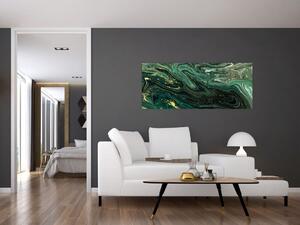 Obraz - Zelený mramor (120x50 cm)
