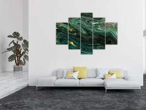 Obraz - Zelený mramor (150x105 cm)