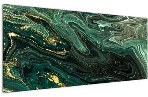 Obraz - Zelený mramor (120x50 cm)