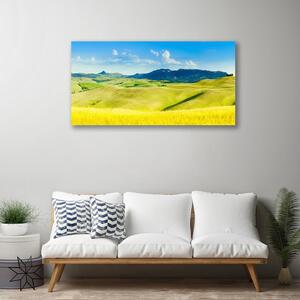 Obraz Canvas Dedina hory príroda 100x50 cm