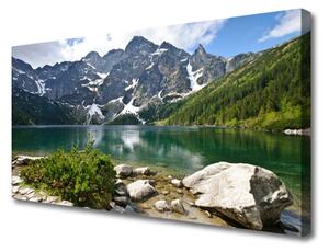 Obraz Canvas Jazero hory príroda 100x50 cm