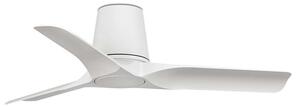 Stropný ventilátor Hey S, biely, s jednosmerným motorom, tichý, Ø 90 cm FARO BARCELONA, Hey S, Biela, Obývacia izba, Plast, Moderný