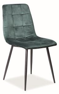 Jedálenské čalúnené zelené kreslo/stolička N-888