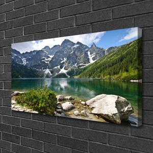 Obraz Canvas Jazero hory príroda 100x50 cm