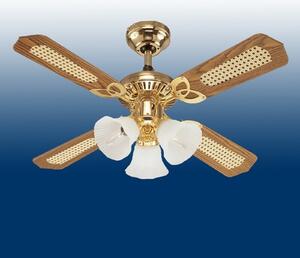 Ventilátor Princess Trio z dreva, tichý, Ø 105 cm – Westinghouse Westinghouse, Princess Trio, Drevo, Obývacia izba, Drevo