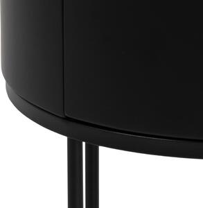 ACTONA Nočný stolík Polo − čierna 51 × 40 × 40 cm
