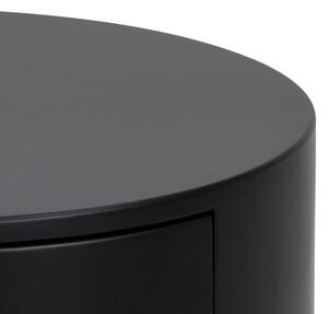 ACTONA Nočný stolík Polo − čierna 51 × 40 × 40 cm