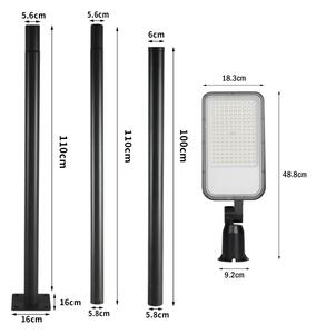 Brilagi-LED Vonkajšie svietidlo so stĺpom a 3 m káblom URBANLIGHT LED/100W/230V čierne IP65