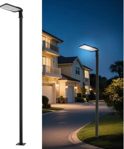 Brilagi-LED Vonkajšie svietidlo so stĺpom a káblom 3 m URBANLIGHT LED/200W/230V čierna IP65