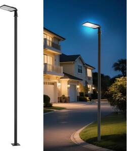 Brilagi-LED Vonkajšia lampa so stĺpom a kl. 4 m URBANLIGHT LED/100W/230V čierna IP65