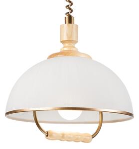 Sťahovací luster RAMONA 1xE27/60W/230V béžová/svetlohnedá