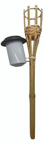 LED Solárna lampa BAMBOO LED/1,2V 150 mAh 1800K 56 cm IP44 béžová