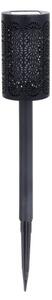 Sada 4x LED solárna lampa DECOR LED/1,2V 150 mAh 3000K 39 cm IP44 čierna