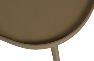 MUZZA Odkladací stolík menna 61 x 40 cm hnedý