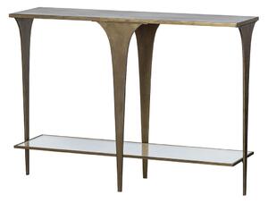 MUZZA Konzolový stolík coops 140 x 101 cm mosadz