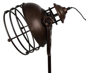 Trojnožka industry lampa stojaca bronz