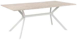 JEDÁLENSKÝ STÔL, biela, piesková, 180/90/75 cm MID.YOU - Online Only zostavy, Online Only